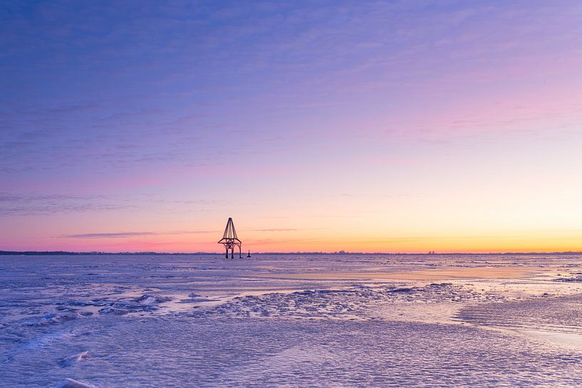 La tour Beulaker dans la glace par Wilko Visscher