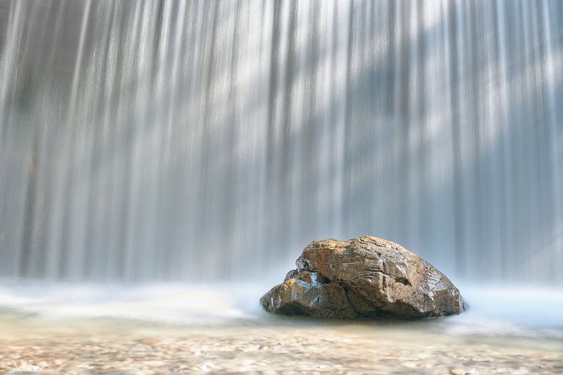 Rock at the weir by Max Schiefele