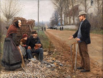 People by a Road, Hans Andersen Brendekilde