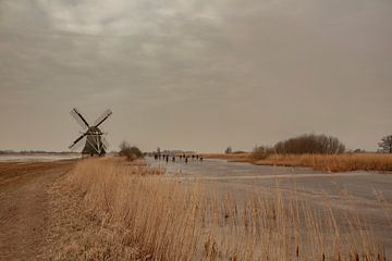 schaatsen bij Leeuwarden op de grote wielen de ryptjerkstervaert van anne droogsma