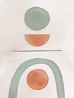 Neutral Earth Tones | Mid-Century Minimalist Abstract Modern Artwork 03