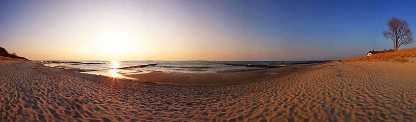 Panorama am Strand bei Ahrenshoop / Darss-Fischland von Frank Herrmann