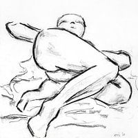 Weibliche Nacktheit im Liegen