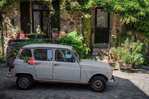 Old Renault 4 in a French village