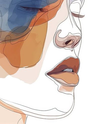 Woman'S Face Style Abstract