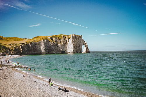 De kliffen van Étretat, Normandië, Frankrijk (1)