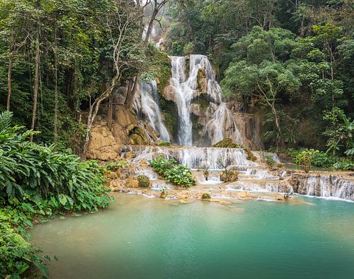Kuang Si waterval bij Luang Prabang, Laos