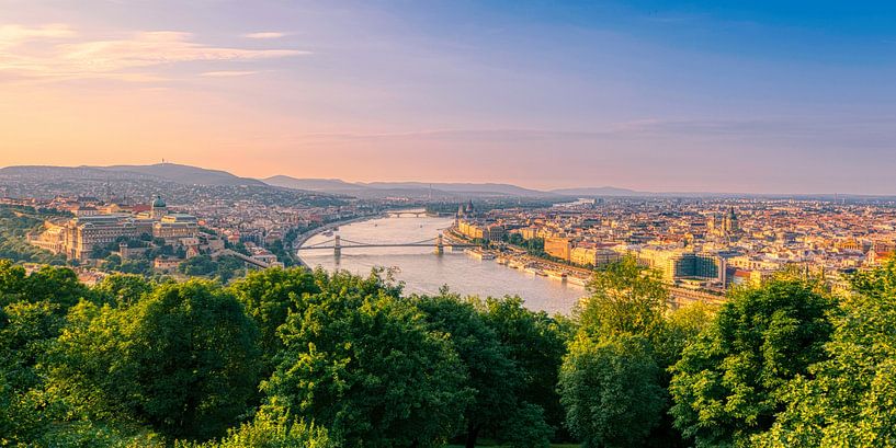 Sonnenuntergang Budapest von Henrys-Photography