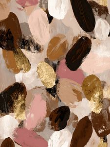 Abstraction organique dans des tons neutres et doux