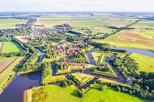 Vestingdorp Bourtange vanuit de Lucht van Volt