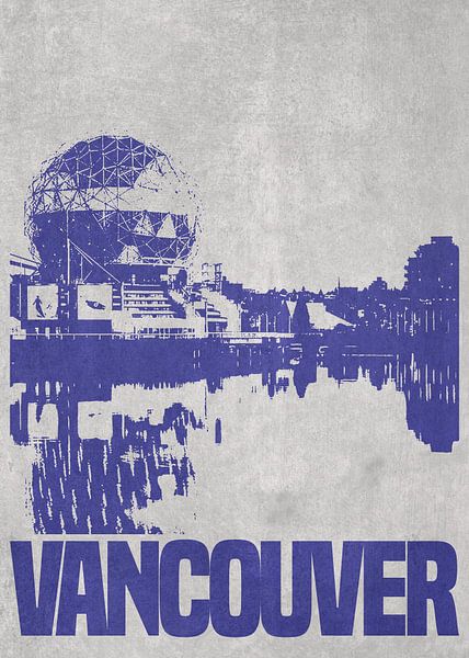 The Vancouver skyline by DEN Vector