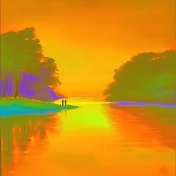 Evening Mirror Walk by Art Whims