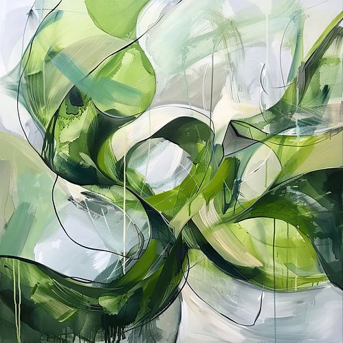 Abstracte groene vormen