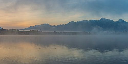 Zonsopgang op Hopfensee