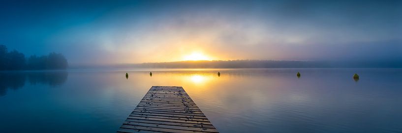 L'automne au bord du lac par Martin Wasilewski