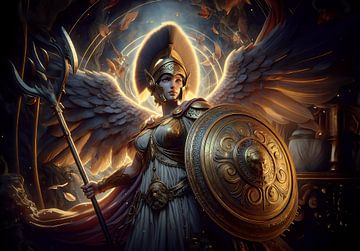 De godin Athena uit de Griekse mythology van Eye on You