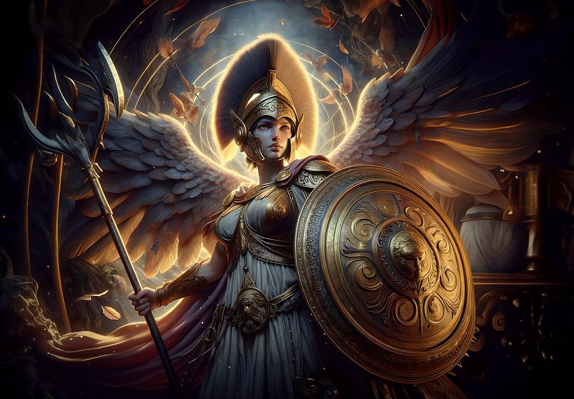 Déesse Athéna de la mythologie grecque par Eye on You