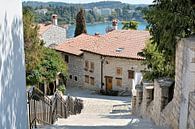 Woonhuizen in de romantische oude stad Rovinj aan de kust van de Adriatische Zee in Kroatië van Heiko Kueverling thumbnail