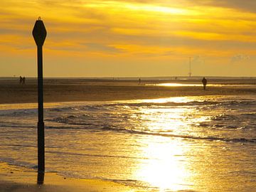 Paal aan zee van Rinke Velds