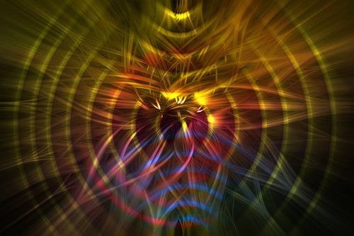 Concept abstract : De weg van de macht