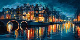 Amsterdam Bridge over Waters von MNS Designs