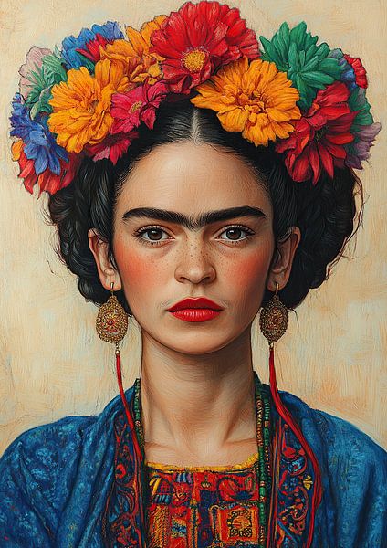 Frida "Weibliche Energie in Farbe" von Niklas Maximilian