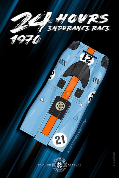 24 Hours Endurance Race 1970, Rodriguez + Kinnunen by Theodor Decker