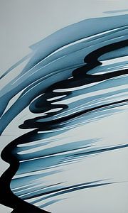 Water ripples over rocks I