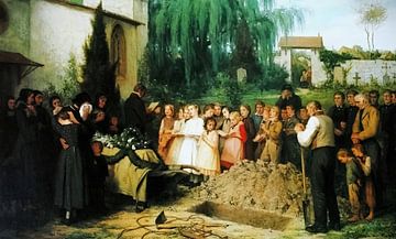 Child funeral - Albrecht Anker