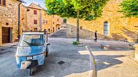 Monticchiello, Val d'Orcia, Toscane, Italië.