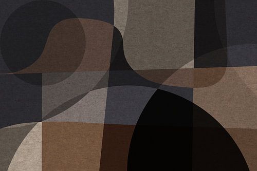 Organische Geometrie: Warme aardetinten Retro VIII