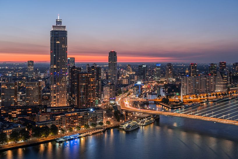 Skyline der Stadt Rotterdam 2 von Nuance Beeld