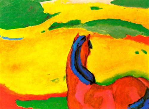 Franz Marc - Horse in landscape