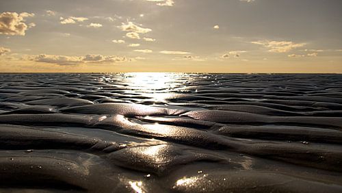 Un soleil chaud en mer du Nord au Danemark