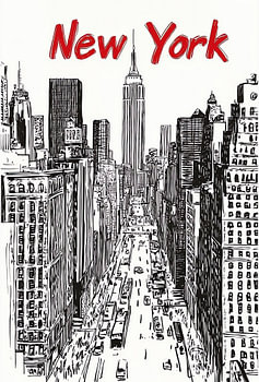 Esquisse de l'avenue de New York II