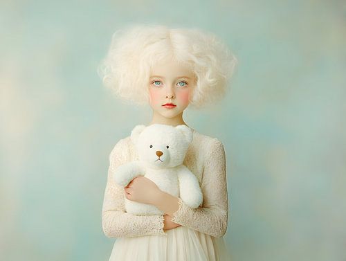 Girl with teddy bear