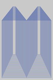 Blue Geometric Symmetry by Marcio Pontes