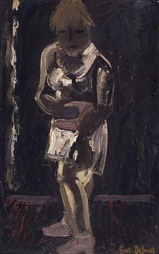 Weißes Hemd auf schwarzem Hintergrund, Gustave De Smet, 1941