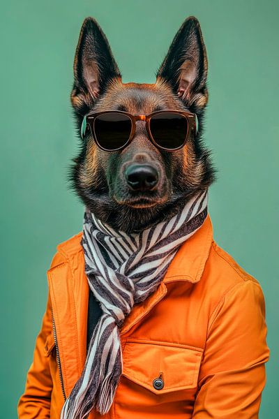 Dutch shepherd dog by Poster Art Shop