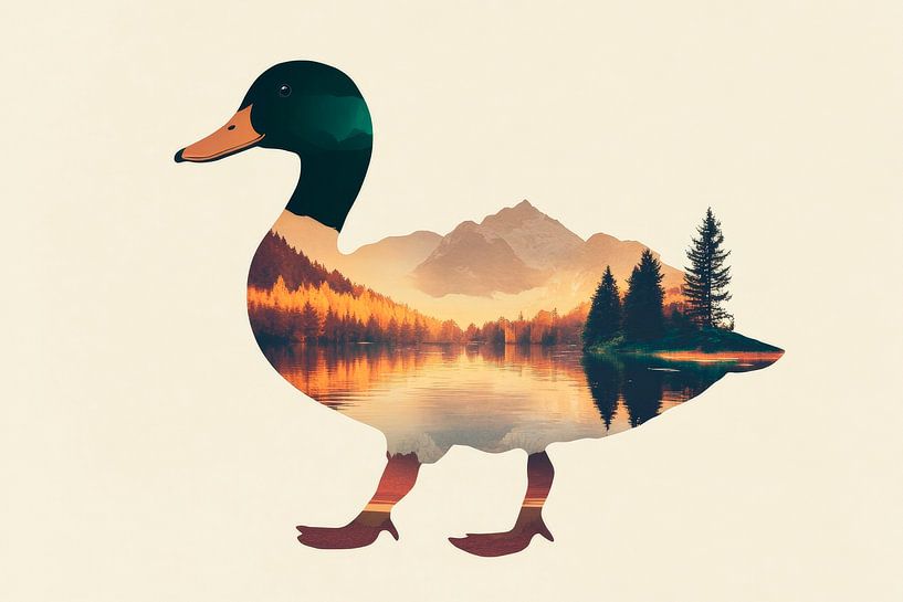 L'harmonie des canards de la nature par Poster Art Shop