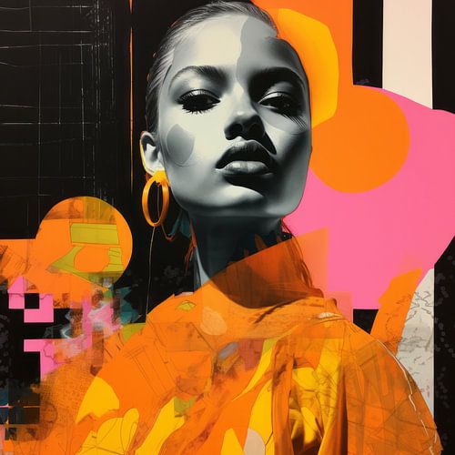 Colourful neon collage