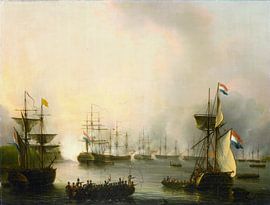 Le bombardement de Palembang, Sumatra, 24 juin 1821, Martinus Schouman