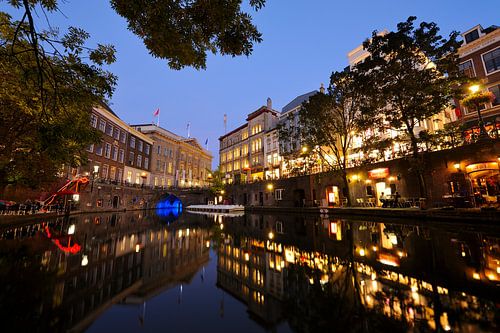 The Oudegracht in Utrecht near Stadhuisbrug