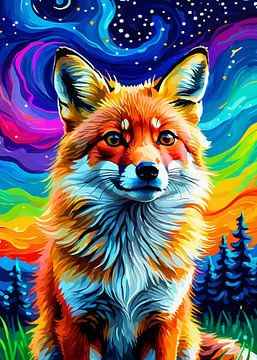 Red Fox Sterrennacht 2 van MIROKKU