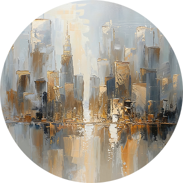 Stad Abstract van ARTEO Schilderijen