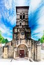 Kapel (Abbaye Notre Dame de Cruas, Frankrijk) van Erik Reijnders thumbnail