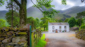 Huis aan het Buttermere, Lake District, Engeland. van Jaap Bosma Fotografie