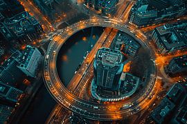 aerial photography over land