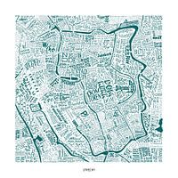 Utrecht als plattegrond met straatnamen en meer!