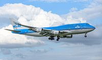Landende KLM Boeing 747-400M (PH-BFS).
